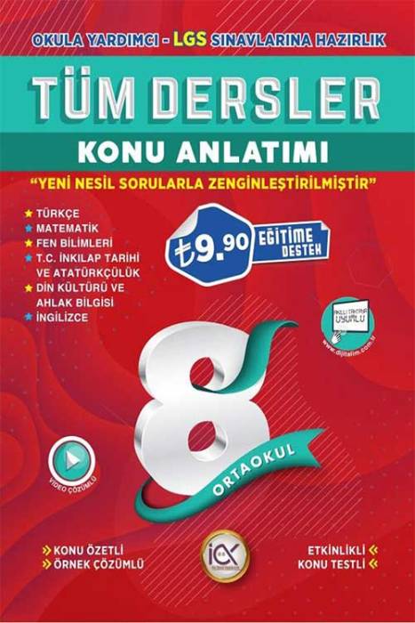 İlk Önce 8. Sınıf LGS Tüm Dersler Konu Anlatımı İlk Önce Yayıncılık