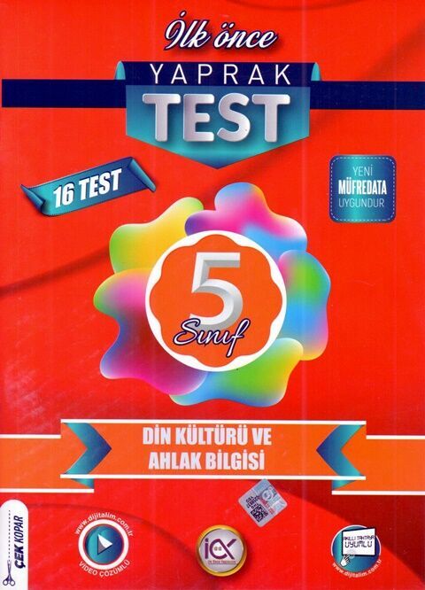 İlk Önce Yayıncılık 5. Sınıf Din Kültürü ve Ahlak Bilgisi Yaprak Test