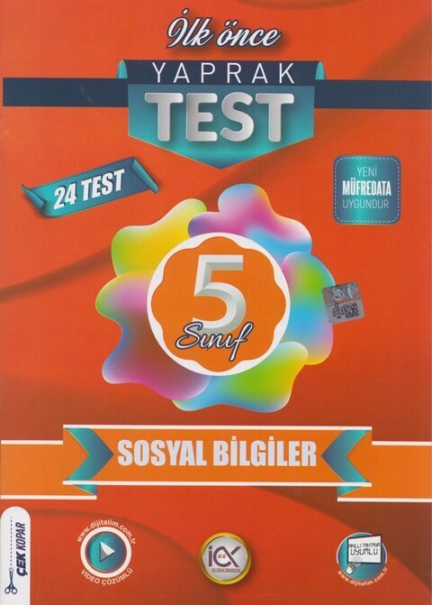 İlk Önce Yayıncılık 5. Sınıf Sosyal Bilgiler Yaprak Test