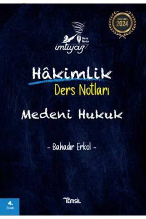 İmtiyaz Hakimlik Ders Notları Medeni Hukuk Ders Notu Temsil Yayınları