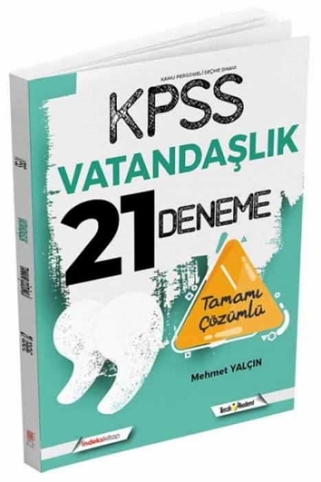 İndeks Akademi 2022 KPSS Vatandaşlık 21 Deneme Çözümlü İndeks Akademi Yayıncılık