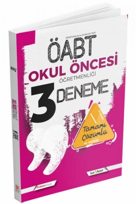 İndeks Akademi 2022 ÖABT Okul Öncesi Öğretmenliği 3 Deneme Çözümlü İndeks Akademi Yayıncılık