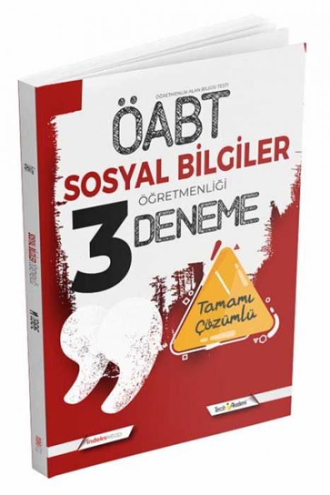 İndeks Akademi 2022 ÖABT Sosyal Bilgiler Öğretmenliği 3 Deneme Çözümlü İndeks Akademi Yayıncılık