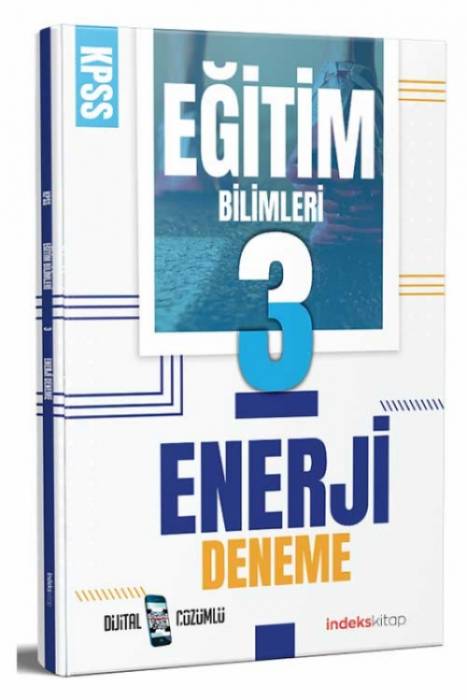 İndeks Kitap 2023 KPSS Eğitim Bilimleri Enerji 3 Deneme Dijital Çözümlü İndeks Kitap Yayıncılık