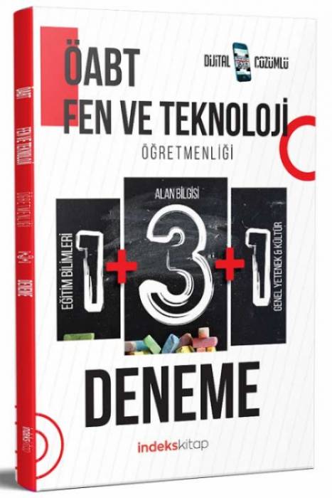 İndeks Kitap 2023 ÖABT Fen ve Teknoloji Öğretmenliği 5 Deneme Dijital Çözümlü