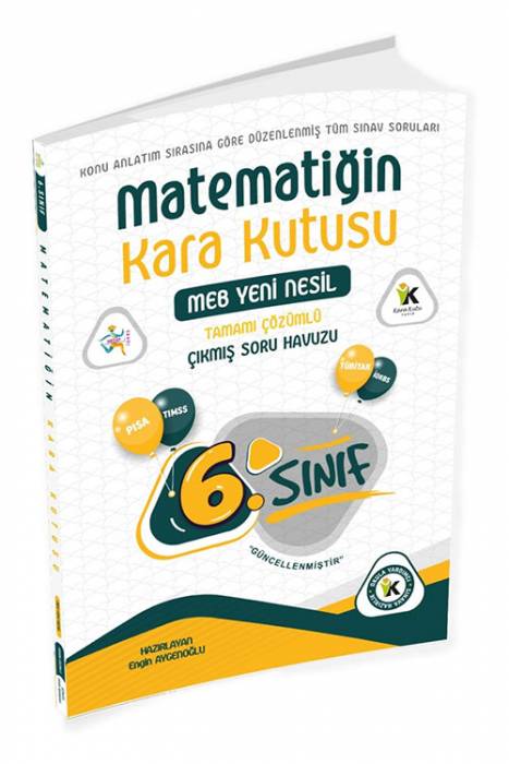 2022 6. Sınıf Matematiğin Kara Kutusu Çıkmış Sorular Soru Bankası Çözümlü Kara Kutu Yayınları