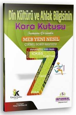 İnformal 2020 7. Sınıf Din Kültürü ve Ahlak Bilgisi Kara Kutusu Çıkmış Sorular Soru Bankası Çözümlü İnformal Yayınları