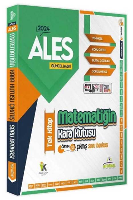 2024 ALES Matematiğin Kara Kutusu Tek Kitap Çıkmış Sorular Soru Bankası İnformal Yayınları