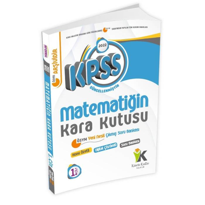 İnformal 2022 KPSS Matematiğin Kara Kutusu 1. Cilt Çıkmış Sorular Konu Özetli Soru Bankası