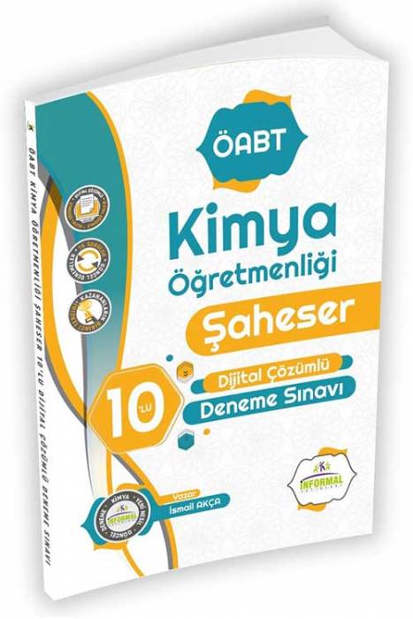 İnformal 2022 ÖABT Kimya Öğretmenliği ŞAHESER 10LU Dijital Çözümlü Deneme Sınavı