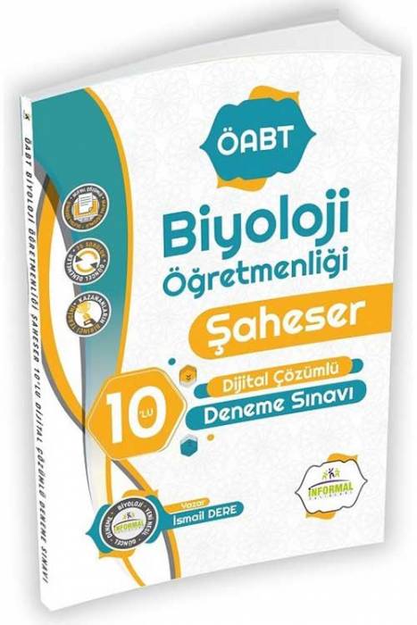 İnformal ÖABT Biyoloji Öğretmenliği Şaheser 10 Deneme Dijital Çözümlü İnformal Yayınları