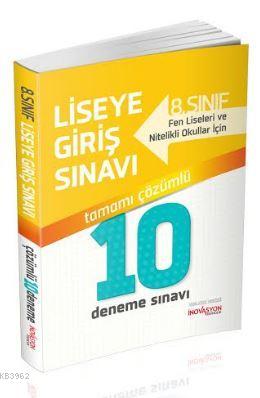 İnovasyon 8. Sınıf LGS Çözümlü 10 Deneme Sınavı İnovasyon Yayıncılık