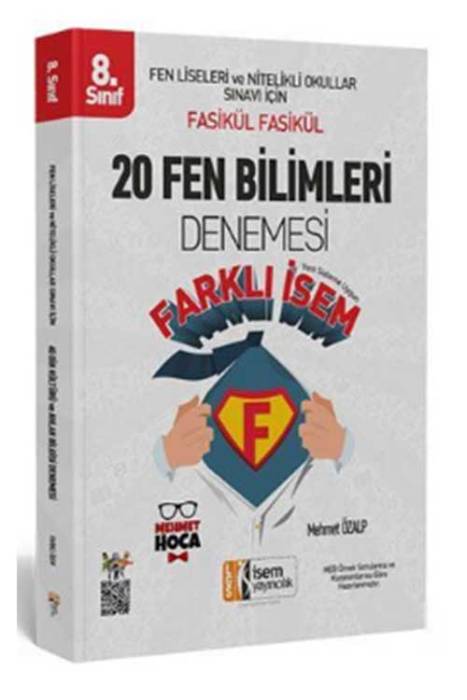 İsem 2019 LGS Farklı İsem 8. Sınıf Fen Bilimleri 20 Deneme Sınavı İsem Yayıncılık