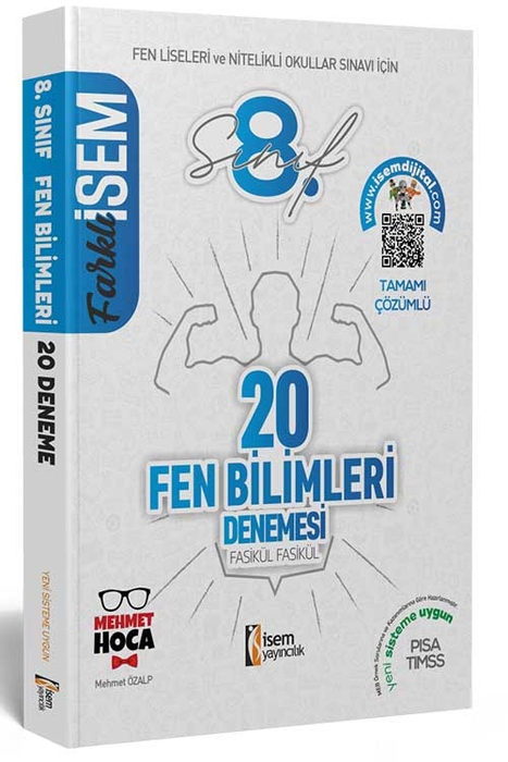 İsem 2022 LGS Farklı İsem 8. Sınıf Fen Bilgisi 20'li Sarmal Deneme İsem Yayıncılık