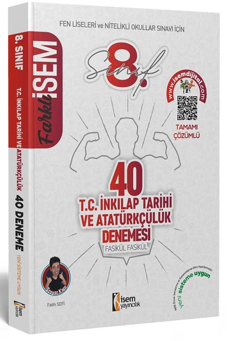 İsem 2022 LGS Farklı İsem 8. Sınıf İnkılap Tarihi 40'li Sarmal Deneme İsem Yayıncılık