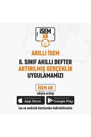 İsem 2024 8. Sınıf Akıllı İsem Matematik Defteri İsem Yayıncılık