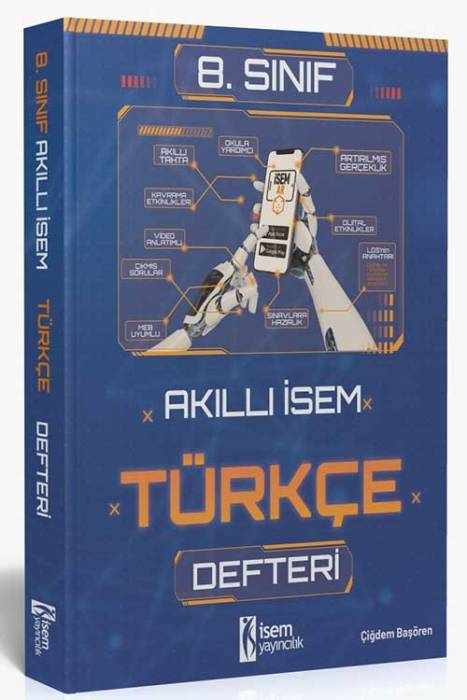 2025 Akıllı İsem 8. Sınıf Türkçe Defteri İsem Yayıncılık