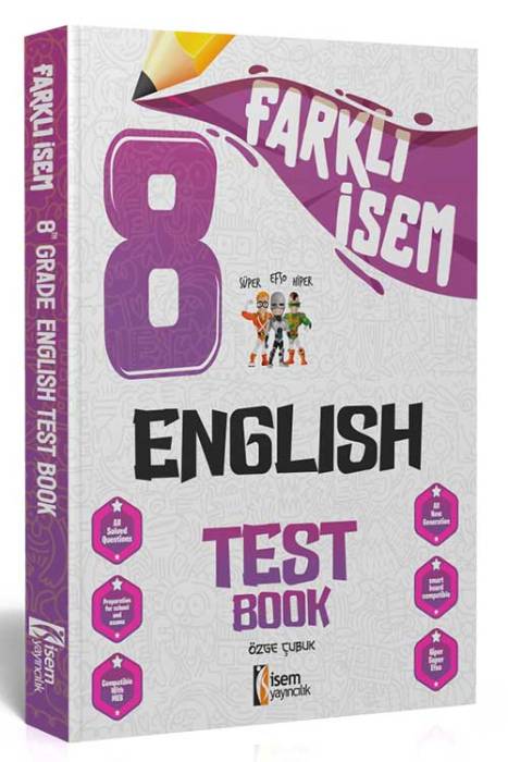 2025 Farklı İsem 8. Sınıf İngilizce Soru Bankası İsem Yayıncılık