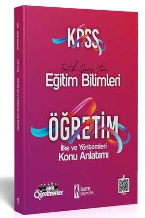 İsem 2021 KPSS Eğitim Bilimleri Öğretim İlke ve Yöntemleri Konu Anlatımı İsem Yayıncılık