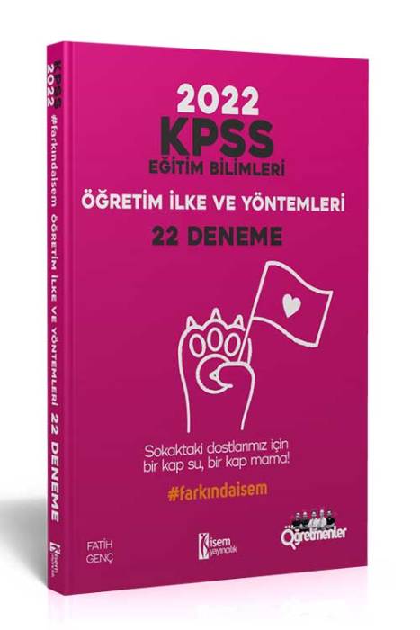 İsem 2022 KPSS Eğitim Bilimleri Öğretim İlke ve Yöntemleri 22 Deneme İsem Yayıncılık