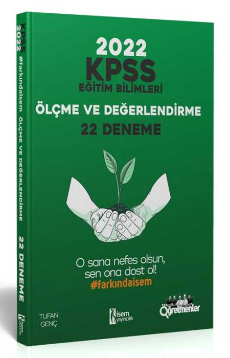 İsem 2022 KPSS Eğitim Bilimleri Ölçme ve Değerlendirme 22 Deneme İsem Yayıncılık