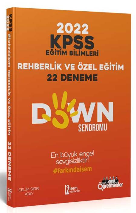 İsem 2022 KPSS Eğitim Bilimleri Rehberlik ve Özel Eğitim 22 Deneme İsem Yayıncılık