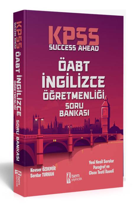 İsem 2022 KPSS ÖABT İngilizce Öğretmenliği Success Ahead Soru Bankası İsem Yayıncılık