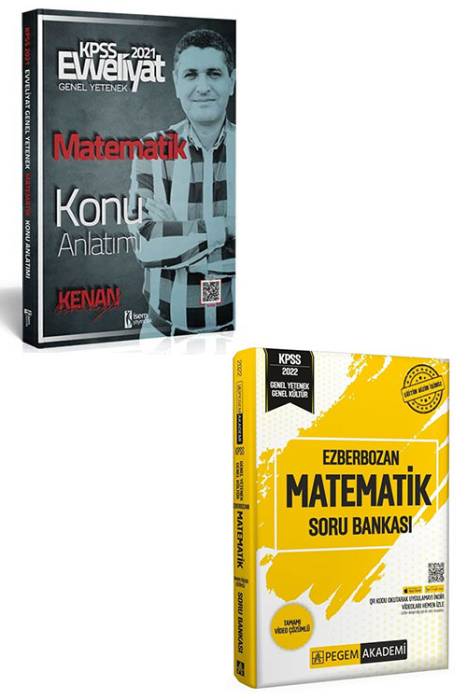 İsem KPSS Matematik Konu Anlatımı ve Pegem Ezberbozan Soru Bankası Seti