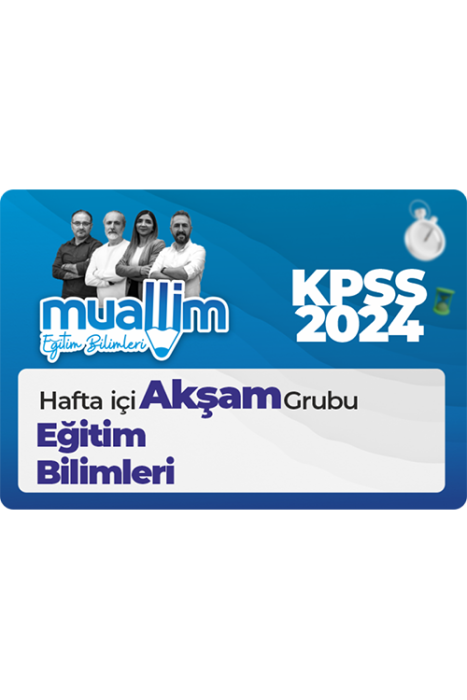 İsemGO Muallim Ekibi ile KPSS 2024 Eğitim Bilimleri Hafta içi Akşam Grubu İsem Yayıncılık