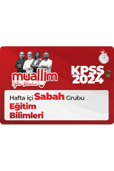 İsemGo Muallim Ekibi ile KPSS 2024 Eğitim Bilimleri Hafta içi Sabah Grubu İsem Yayıncılık