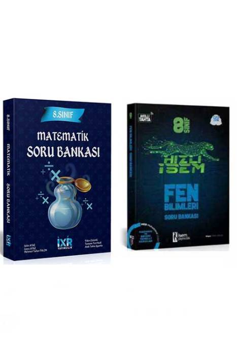 İxir 8. Sınıf Matematik Soru Bankası ve Hızlı İsem Fen Bilimleri Soru Bankası Seti İsem Yayıncılık