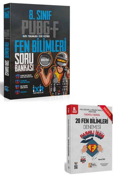 İxir 8. Sınıf PUBG - F Fen Bilimleri Soru Bankası İxir Yayıncılık