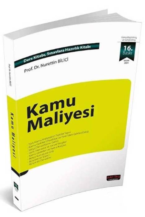 2024 Kamu Maliyesi 16. Baskı Savaş Yayınevi