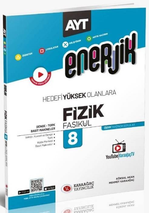 Karaağaç 2023 Enerjik AYT Fizik Fasikülleri - 8 Karaağaç Yayıncılık