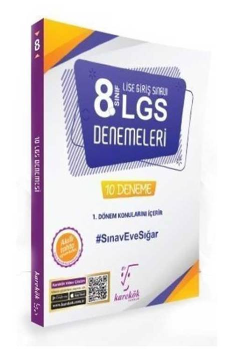 Karekök 8. Sınıf LGS 1. Dönem 10 Beyaz Deneme Karekök Yayınları