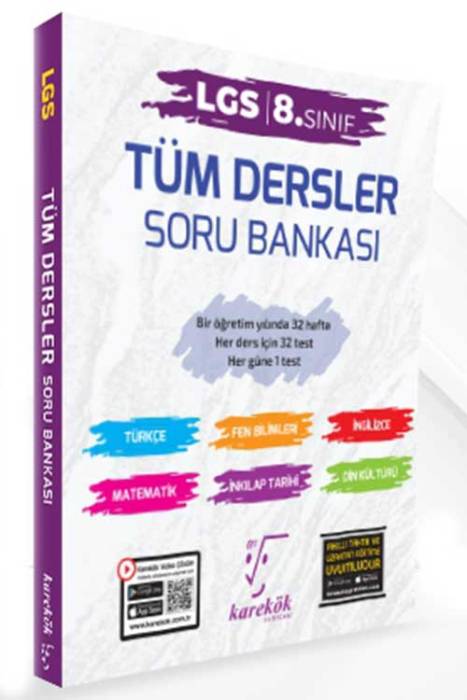 Karekök 8. Sınıf LGS Tüm Dersler Soru Bankası Karekök Yayınları