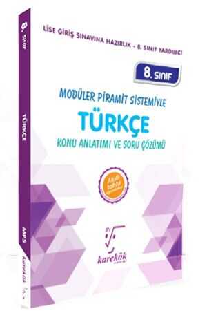 Karekök 8. Sınıf Türkçe MPS Konu Anlatımlı Soru Bankası Karekök Yayınları