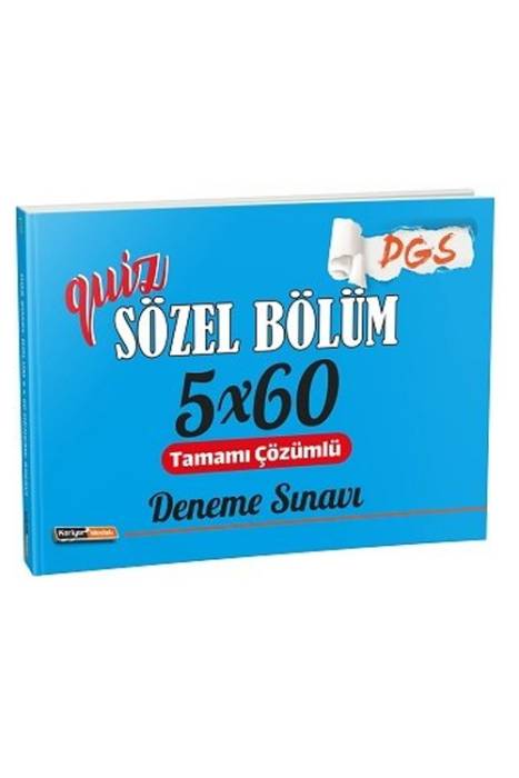 Kariyer Meslek 2021 Quiz DGS Sözel Bölüm Tamamı Çözümlü 5x60 Deneme Sınavı Kariyer Meslek Yayınları