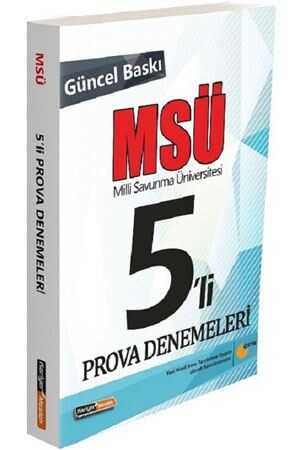 Kariyer Meslek MSÜ Milli Savunma Üniversitesi Prova 5 Deneme Kariyer Meslek Yayınları