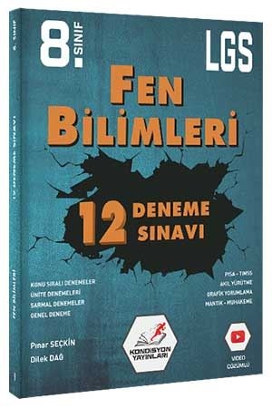 Kondisyon 8. Sınıf LGS Fen Bilimleri 12 Deneme Kondisyon Yayınları