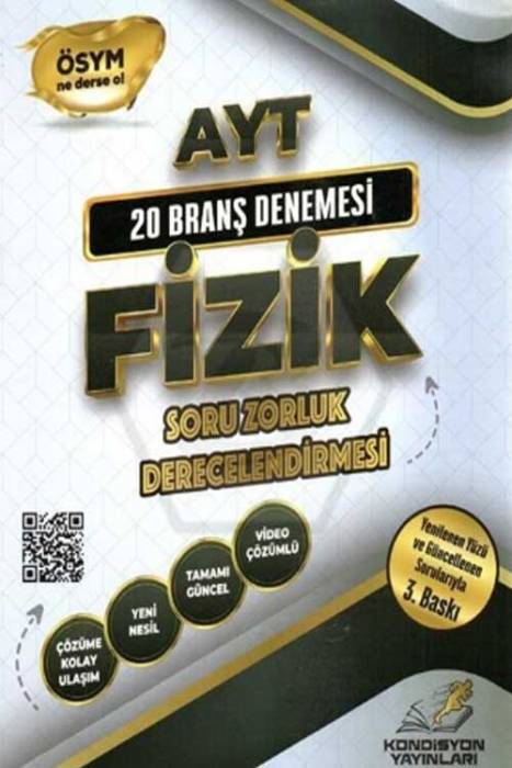 Kondisyon YKS AYT Fizik 20 Deneme Sınavı Kondisyon Yayınları