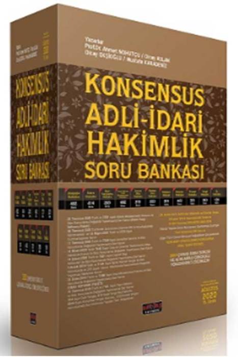 Konsensus Adli - İdari Hakimlik Soru Bankası (İş Hukuku Dahil) Ağustos 2020 ( Set ) Savaş Yayınevi