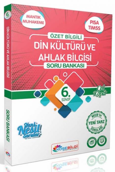 Köşebilgi 6. Sınıf Konu Özetli Din Kültürü ve Ahlak Bilgisi Soru Bankası Köşebilgi Yayınları