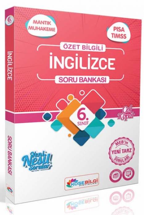 Köşebilgi 6. Sınıf Konu Özetli İngilizce Soru Bankası Köşebilgi Yayınları