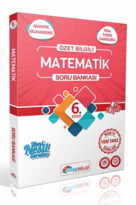 Köşebilgi 6. Sınıf Konu Özetli Matematik Soru Bankası Köşebilgi Yayınları