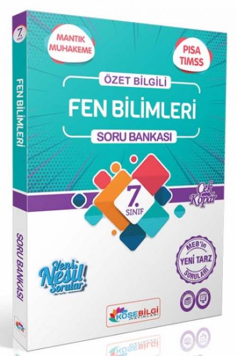 Köşebilgi 7. Sınıf Konu Özetli Fen Bilimleri Soru Bankası Köşebilgi Yayınları