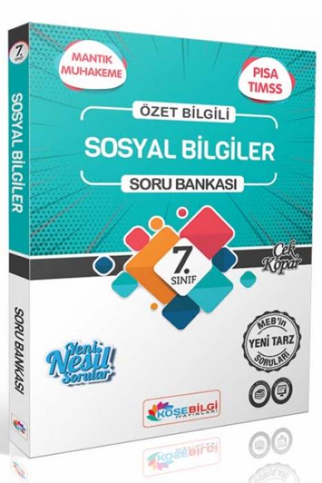 Köşebilgi 7. Sınıf Konu Özetli Sosyal Bilgiler Soru Bankası Köşebilgi Yayınları