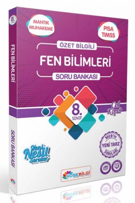 KöşeBilgi 8. Sınıf Fen Bilimleri Özet Bilgili Soru Bankası KöşeBilgi Yayınları