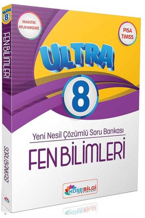 Köşebilgi 8. Sınıf Ultra Fen Bilimleri Çözümlü Soru Bankası Köşebilgi Yayınları