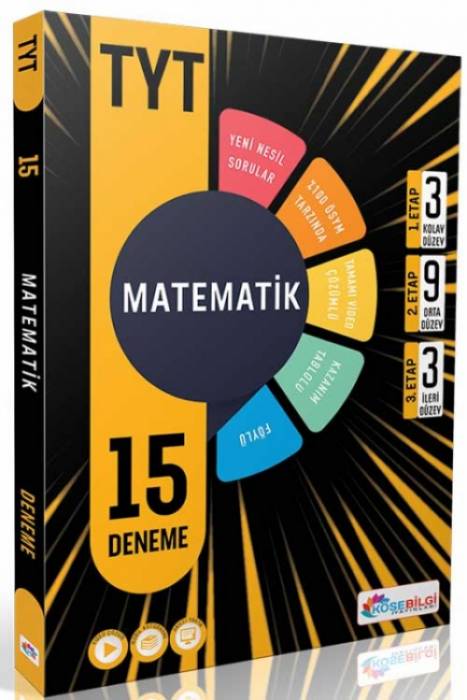 Köşebilgi TYT Matematik 15 Deneme Köşebilgi Yayınları